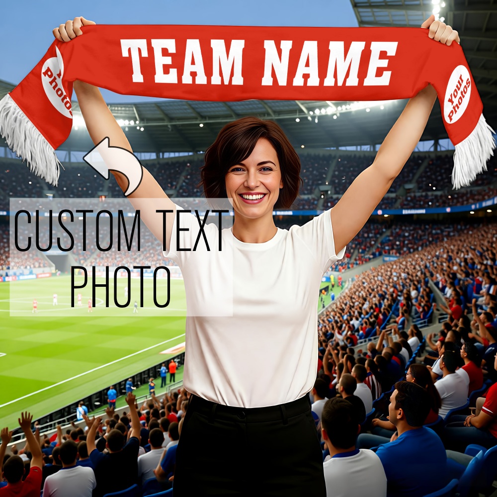 Party Games Name - 1pc Cachecol Personalizado para Torcedores -