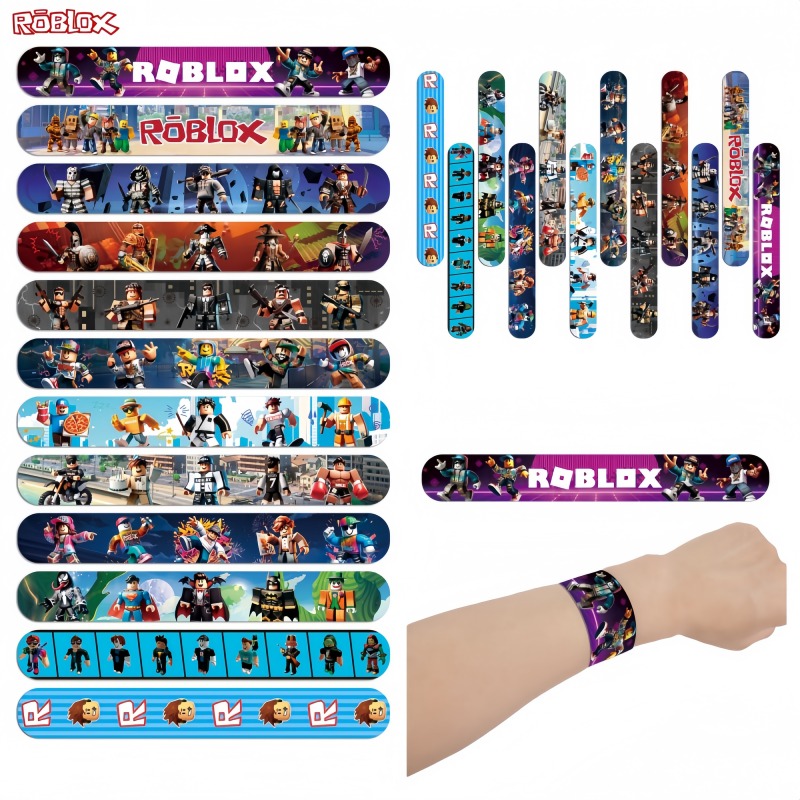 Party Games In Roblox - 12/24 Peças Pulseiras Elásticas Roblox, Brinquedos