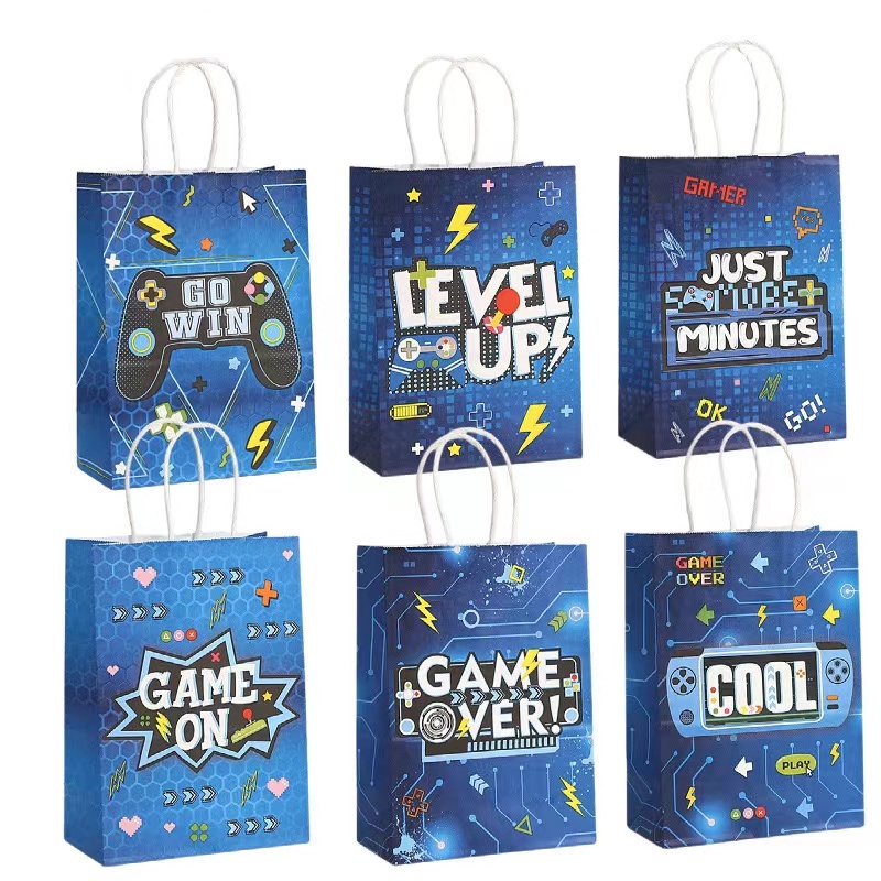 Party Games Easter - 6/24 pçs videogame em tema saco