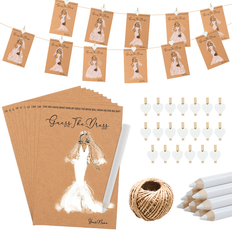 Party Games Bridal Shower - 10/20 conjuntos de cartas de jogos