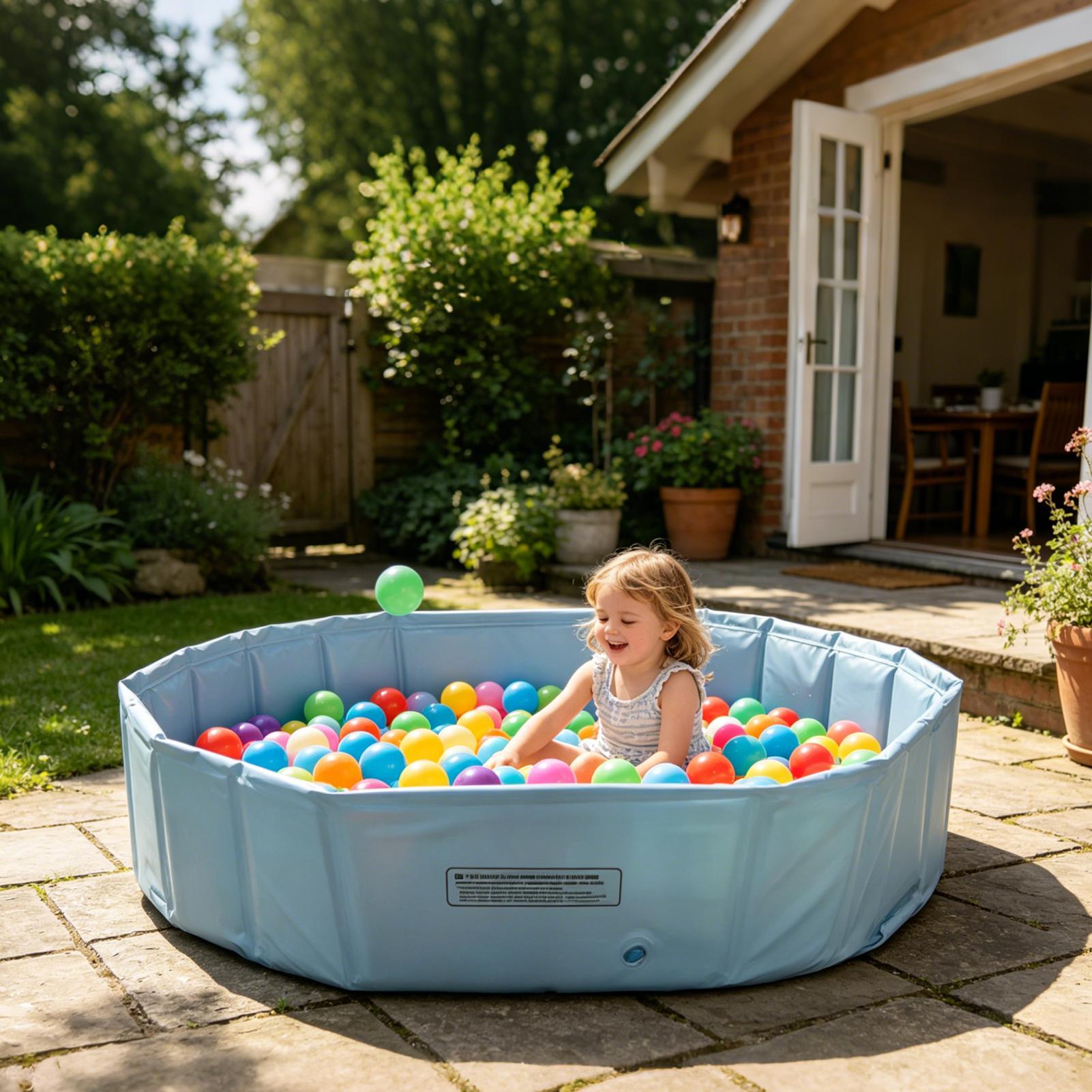Party Games Kids Outdoor - Piscina Dobrável Portátil para Animais de