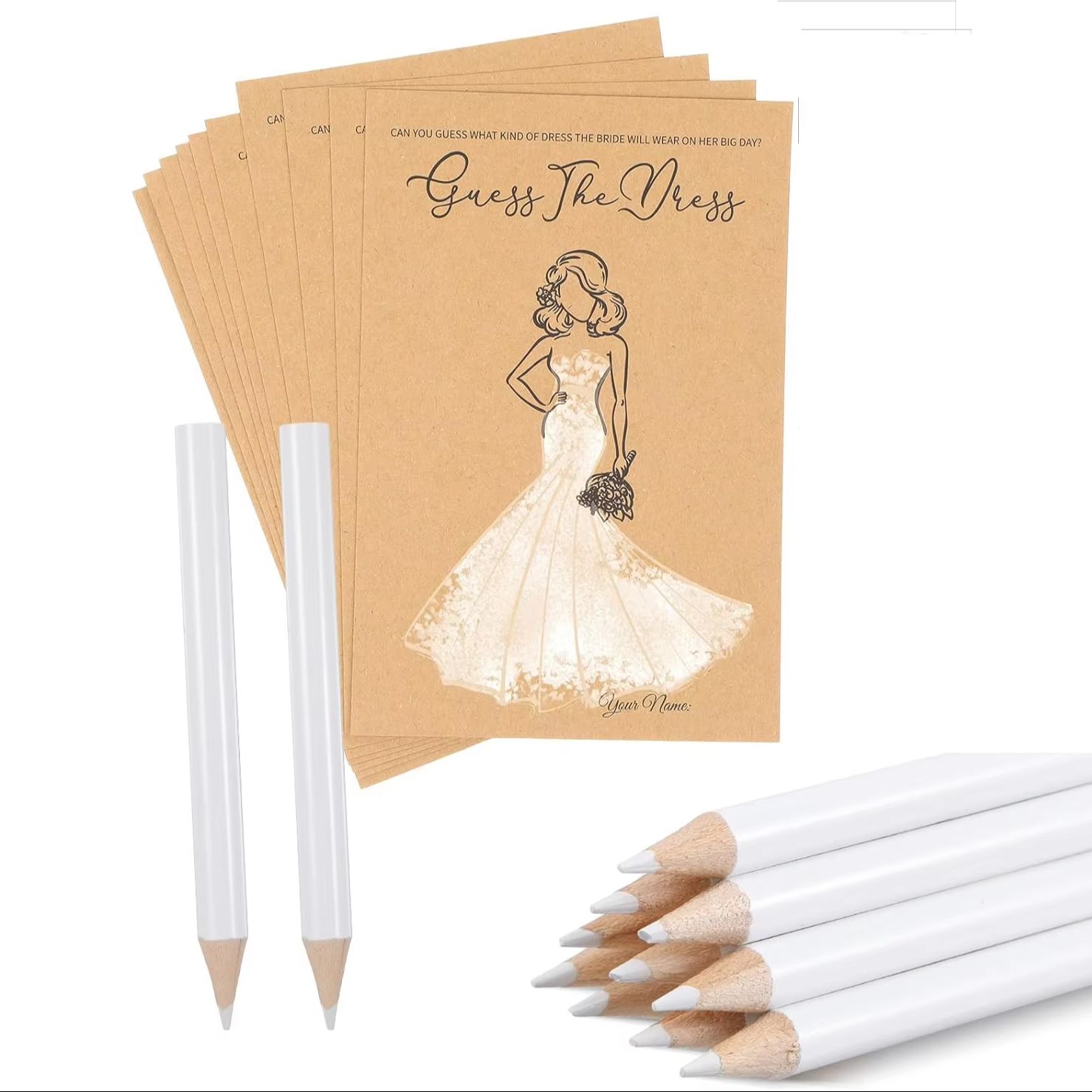 Party Games Bridal Shower - 10 Conjuntos de Kits de Jogos