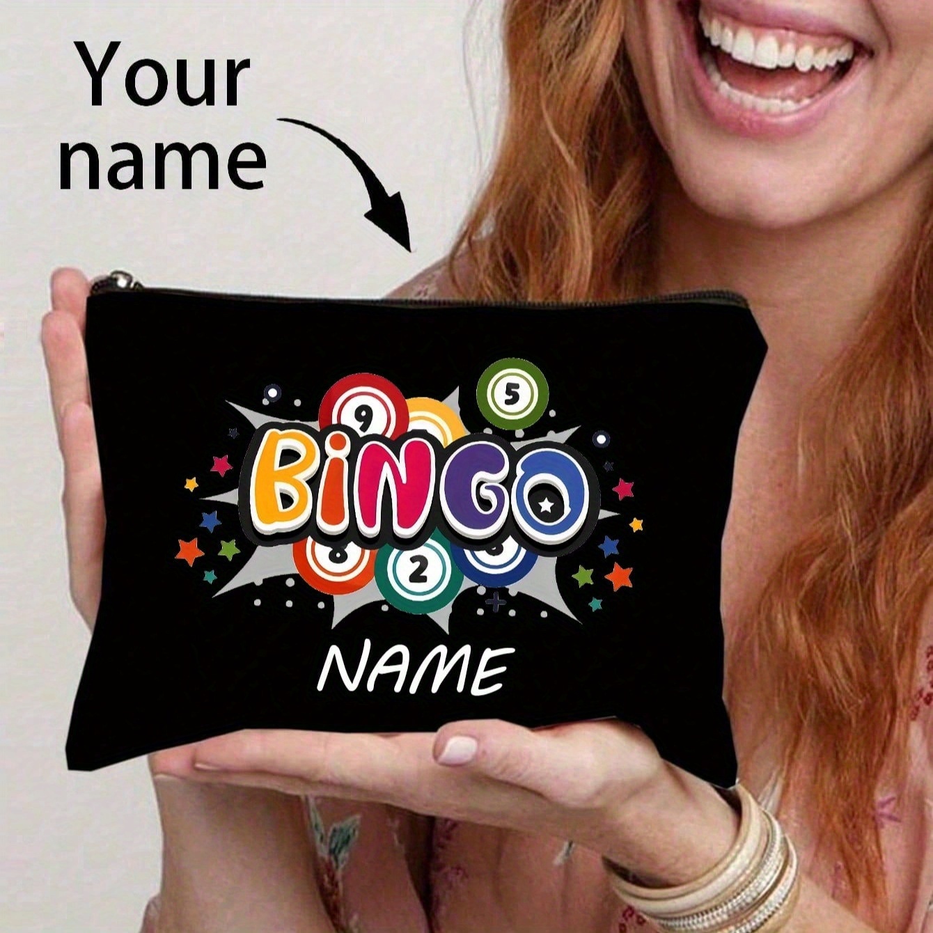 Party Games Name - Bolsa de Bingo Personalizada com Nome,