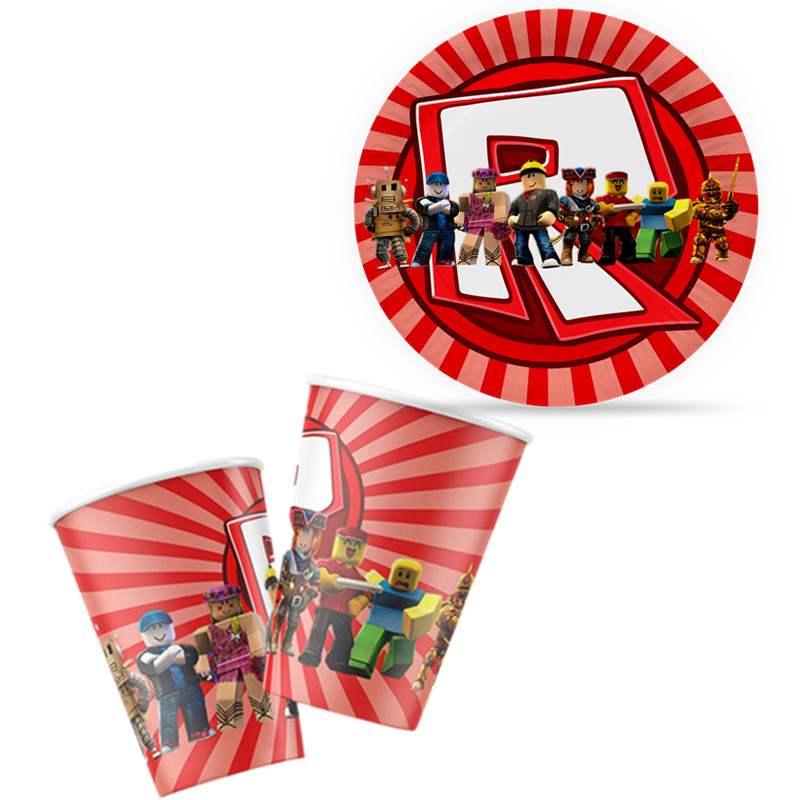 Party Games In Roblox - Robô feliz aniversário decoração conjunto de