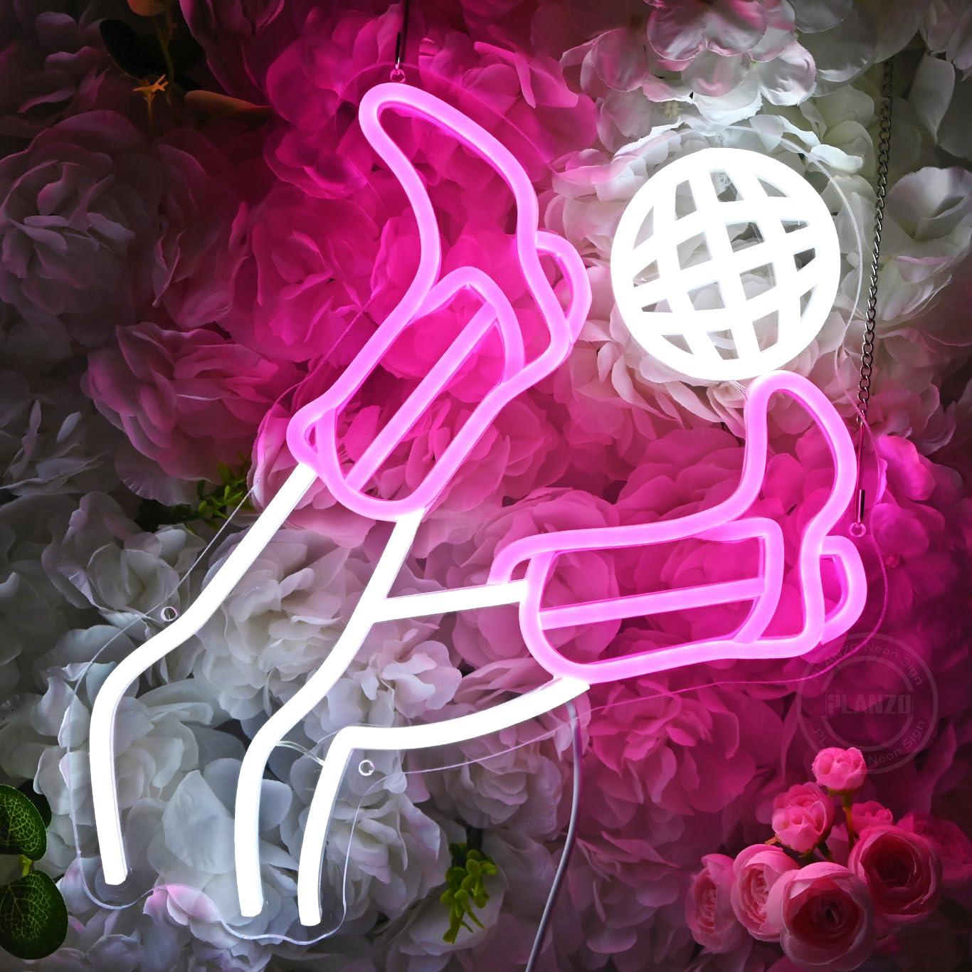 Party Games Girls Night - Letreiro Neon LED Regulável com Tema