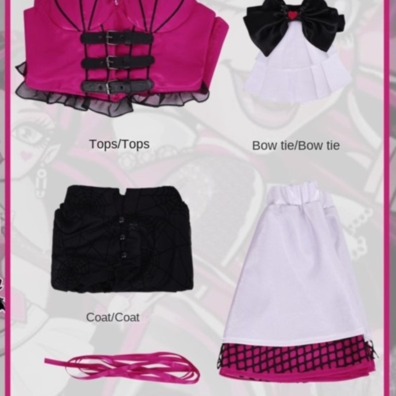 Party Games School - Fantasia de Cosplay da Draculaura de