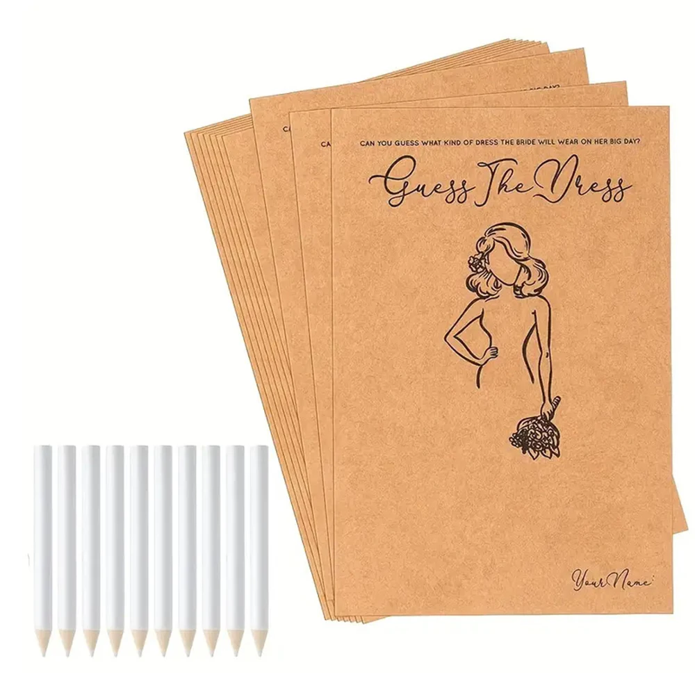 Party Games Bridal Shower - Runto 10 conjunto engraçado guess the