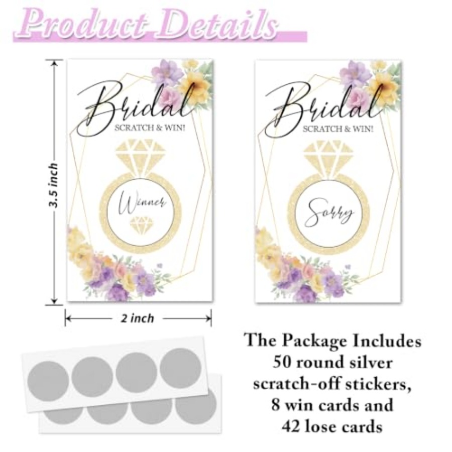 Jogo de Raspar para Chá de Pan - Party Games Bridal Shower avaliação e preço