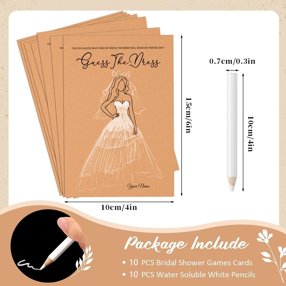 10 Peças Jogo 'Adivinhe o Vest - Party Games Bridal Shower avaliação e preço