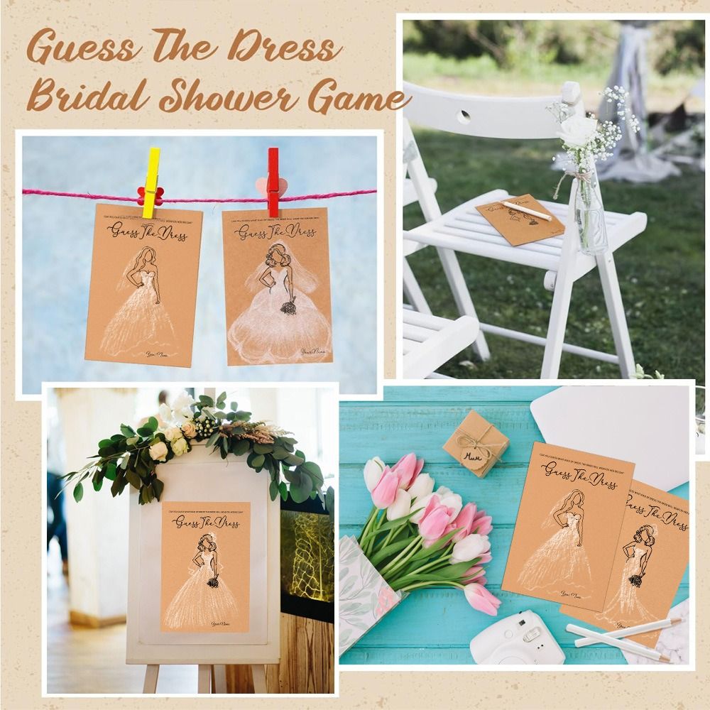 10 Peças Jogo 'Adivinhe o Vest - Party Games Bridal Shower avaliação e preço