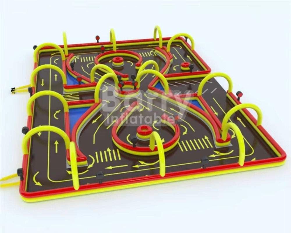 Pista de corrida inflável durá - Party Games Lab avaliação e preço