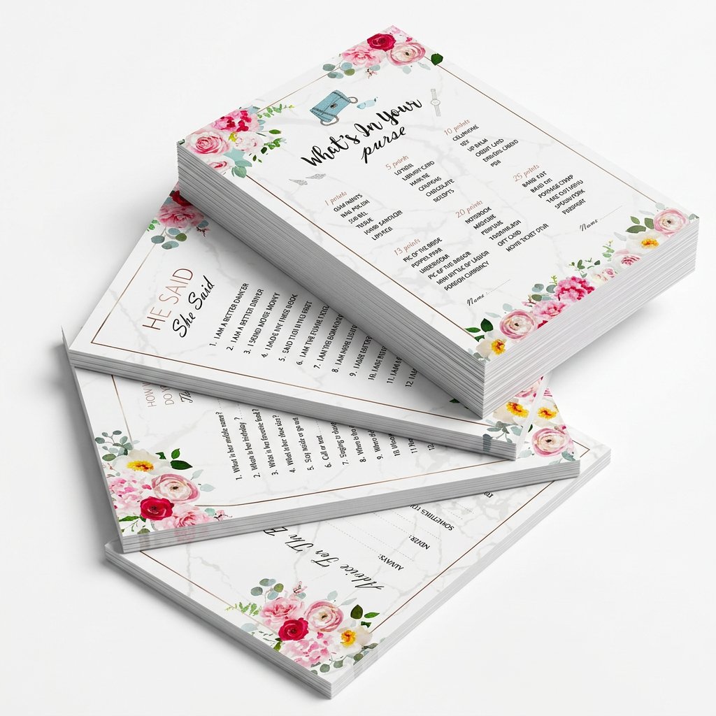 Conjunto de Cartas de Jogos pa - Party Games Bridal Shower avaliação e preço