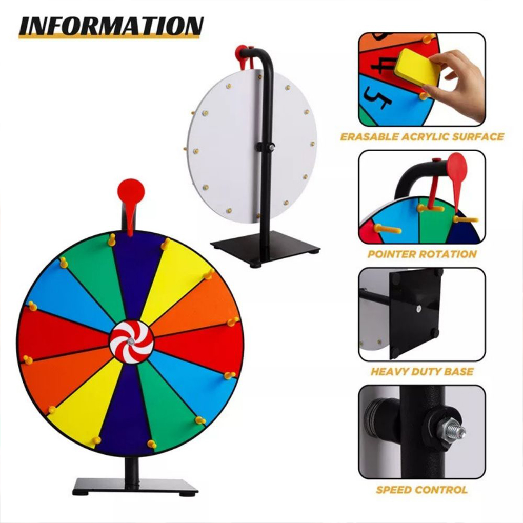 Roda giratória editável montad - Party Games Spin The Wheel avaliação e preço