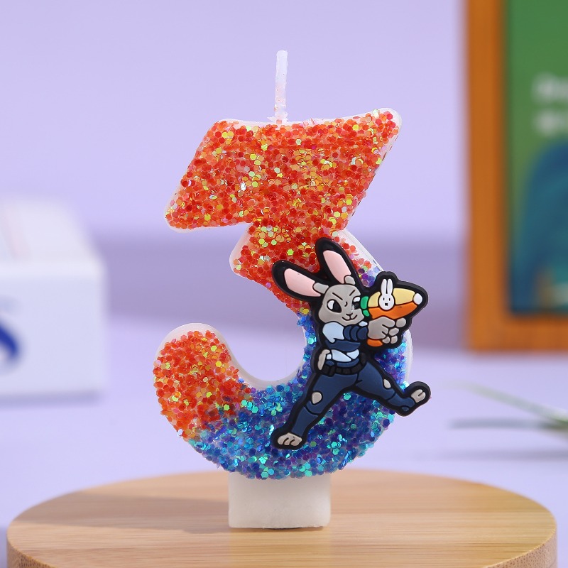 Vela de Aniversário 3D com Tem - Zootopia Party Games avaliação e preço
