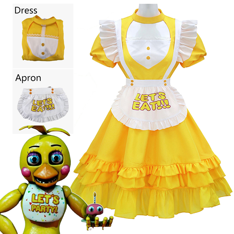 Fantasia de Cosplay Toy Chica  - Party Games Girls Night avaliação e preço