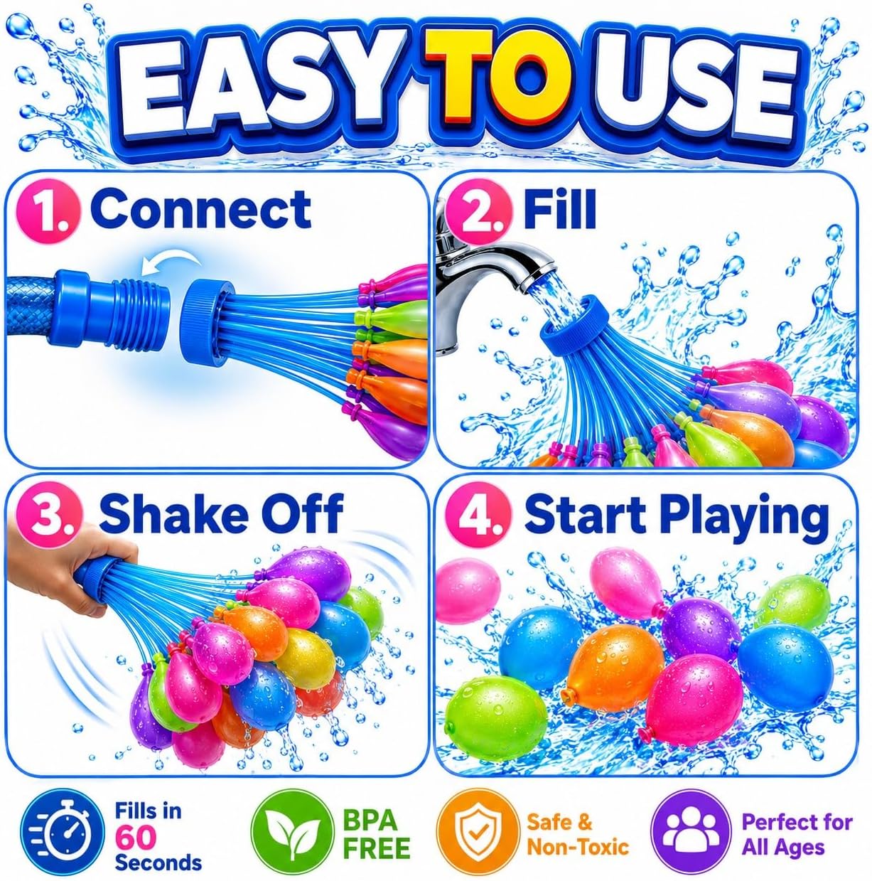 Balões de Água com Enchimento  - Quick Games Party avaliação e preço