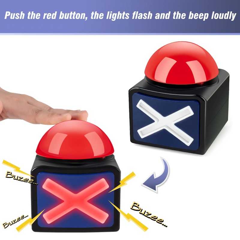 Botão Buzzer Luminoso com Som  - Party Games Easter avaliação e preço