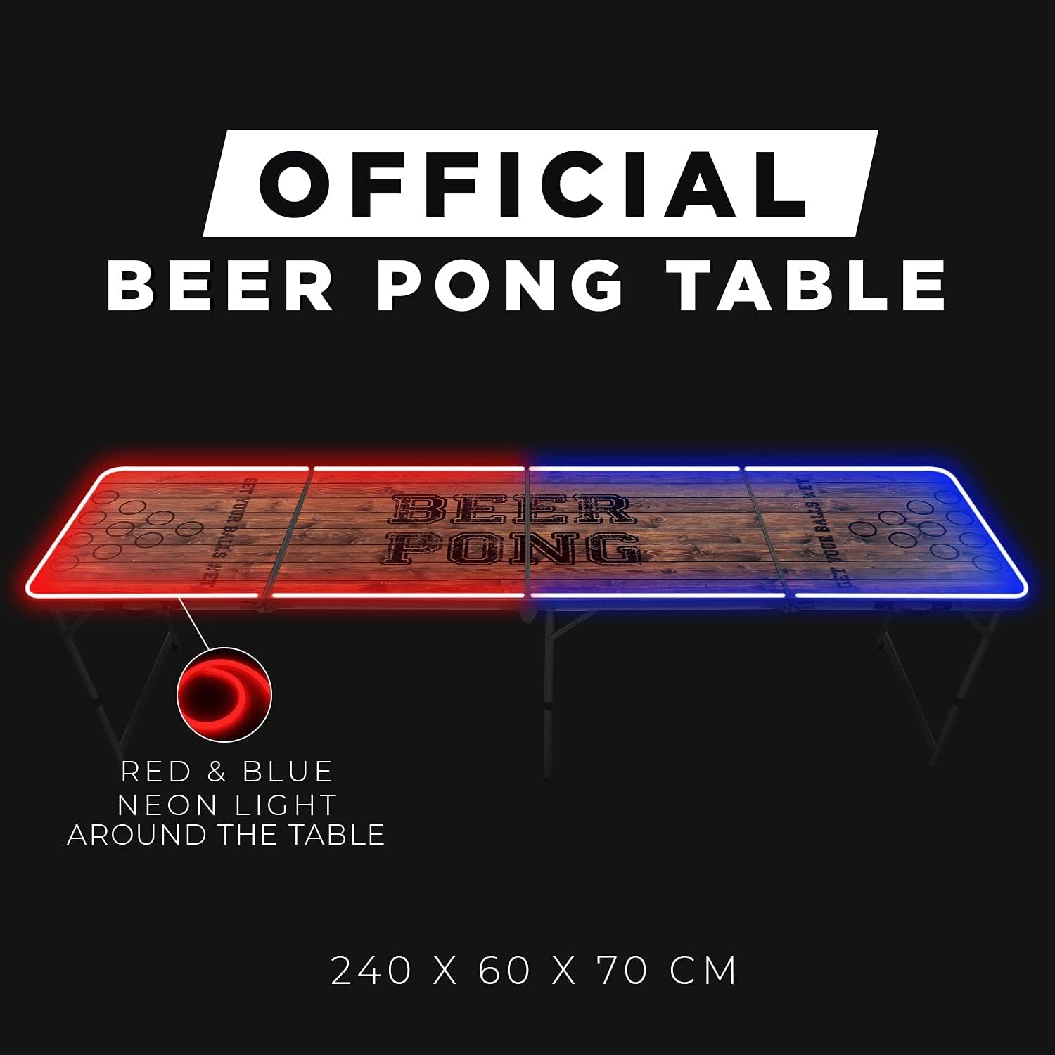 Mesa de Beer Pong Portátil Dob - Party Games College avaliação e preço